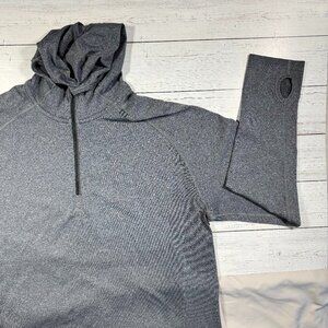 Lululemon - Quarter Zip Hoodie - Gray - Men's Large